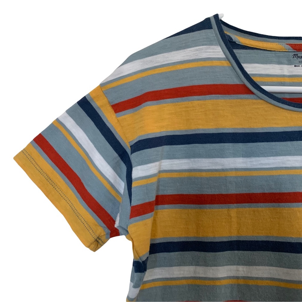 Madewell Women’s T-Shirt Cotton Striped Size Small